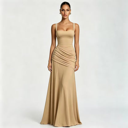 Elegant Sleeveless Flared Dress